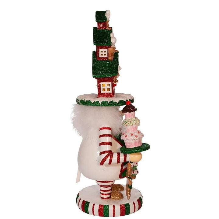 15-inch Hollywood Battery-Operated Led Gingerbread House Hat Nutcracker Multi