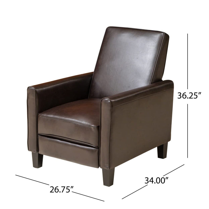 Christopher Knight Home Marshal Contemporary Bonded Leather Recliner (Set of - Diamond Home USA