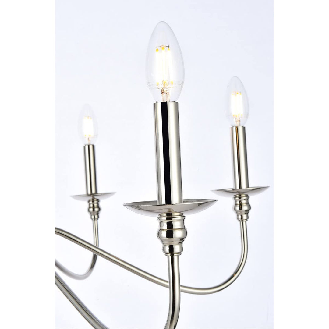Elegant Furniture & Lighting Rohan Collection 6-Light Chandelier