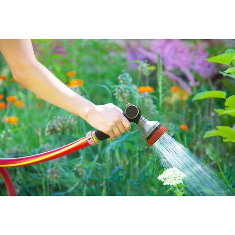 Heavy Duty Garden Hose Nozzle Hand Sprayer Black - Diamond Home USA
