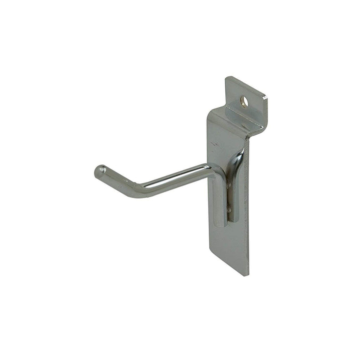 Econoco 2” Slatwall Deluxe Hooks Slatwall hooks Display Hooks for Panel Chrome