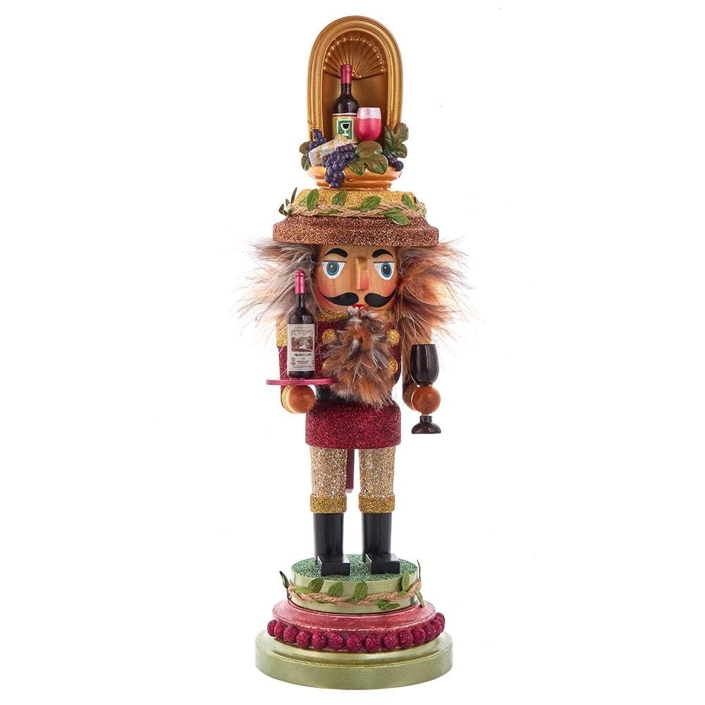 15-inch Hollywood Wine Nutcracker Multicolored