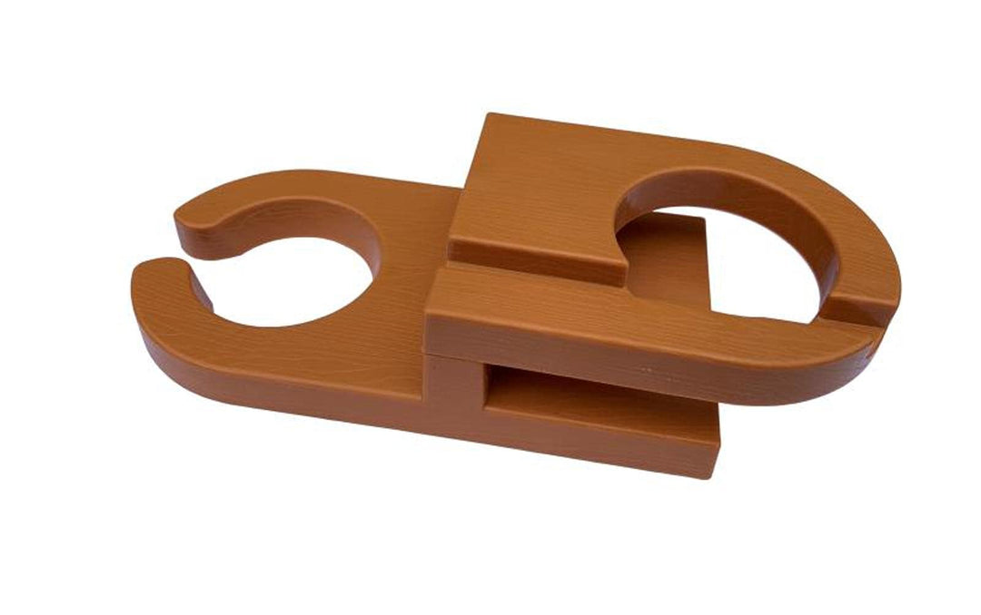 W Unlimited Adirondack Add-on Cup Holder Walnut