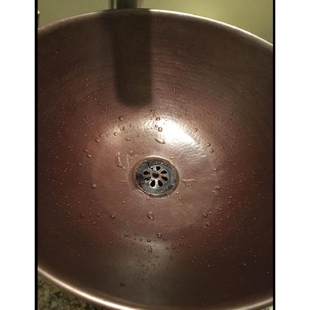 K-Musculo SimplyCopper 1-1/2" Aged Copper Daisy Drain for Bath Sinks Non-Over - Diamond Home USA