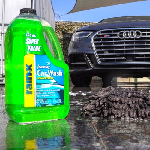 Rain-X 5072084 oaming Car Wash - 100 fl oz. High-oaming Concentrated ormula - Diamond Home USA