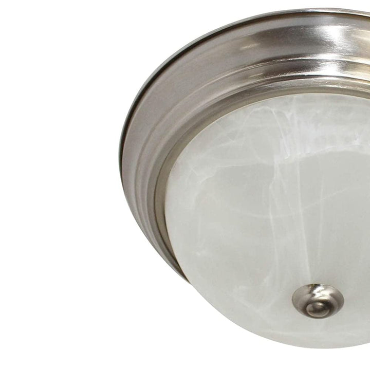 Led Flush Mount Ceiling Light 15" d X 5.75" h Brushed Nickel Modern Contemporary - Diamond Home USA