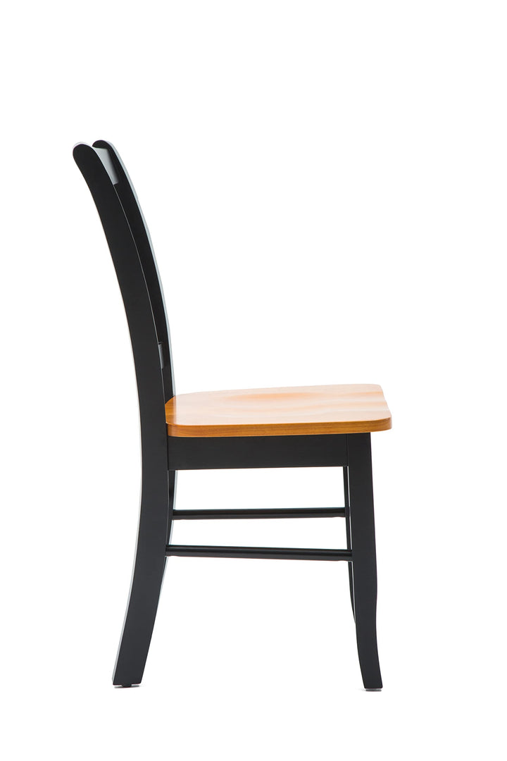 Boraam Shaker Chair Black/Oak Set of 2 - Diamond Home USA
