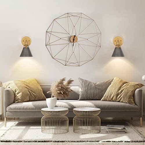 Modern 1-light Wall Sconces Silver Metal Cage for Powder Room L6.1 * W7.4 - Diamond Home USA