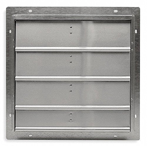 Dayton 18" Backdraft Damper/Wall Shutter 18-1/2" x 18-1/2" Opening Required