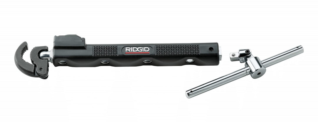 RIDGID 46753 Adjustable 10" to 17" Telescoping LED Lit Basin Pipe Wrench for - Diamond Home USA