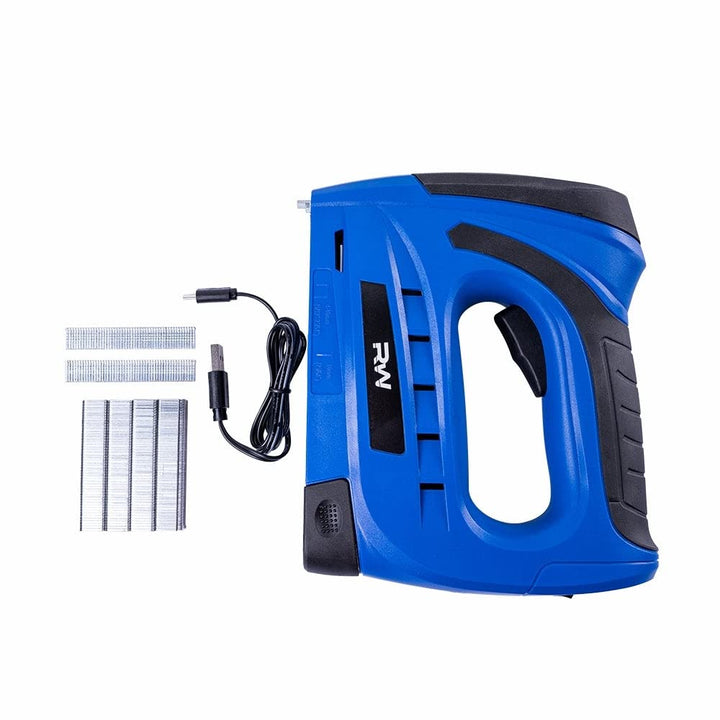 4v Cordless 3/8" Crown Staple Gun Multi Color - Diamond Home USA
