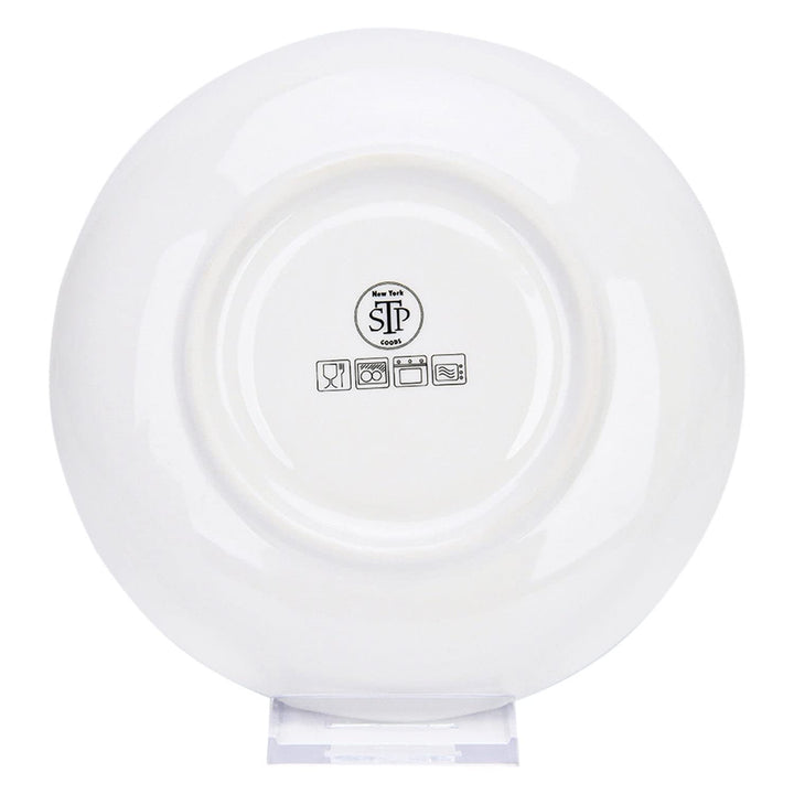 15.2 Fl Oz Honey Bee Tea Coffee Cup Saucer Yellow Floral Farmhouse Round Bone - Diamond Home USA