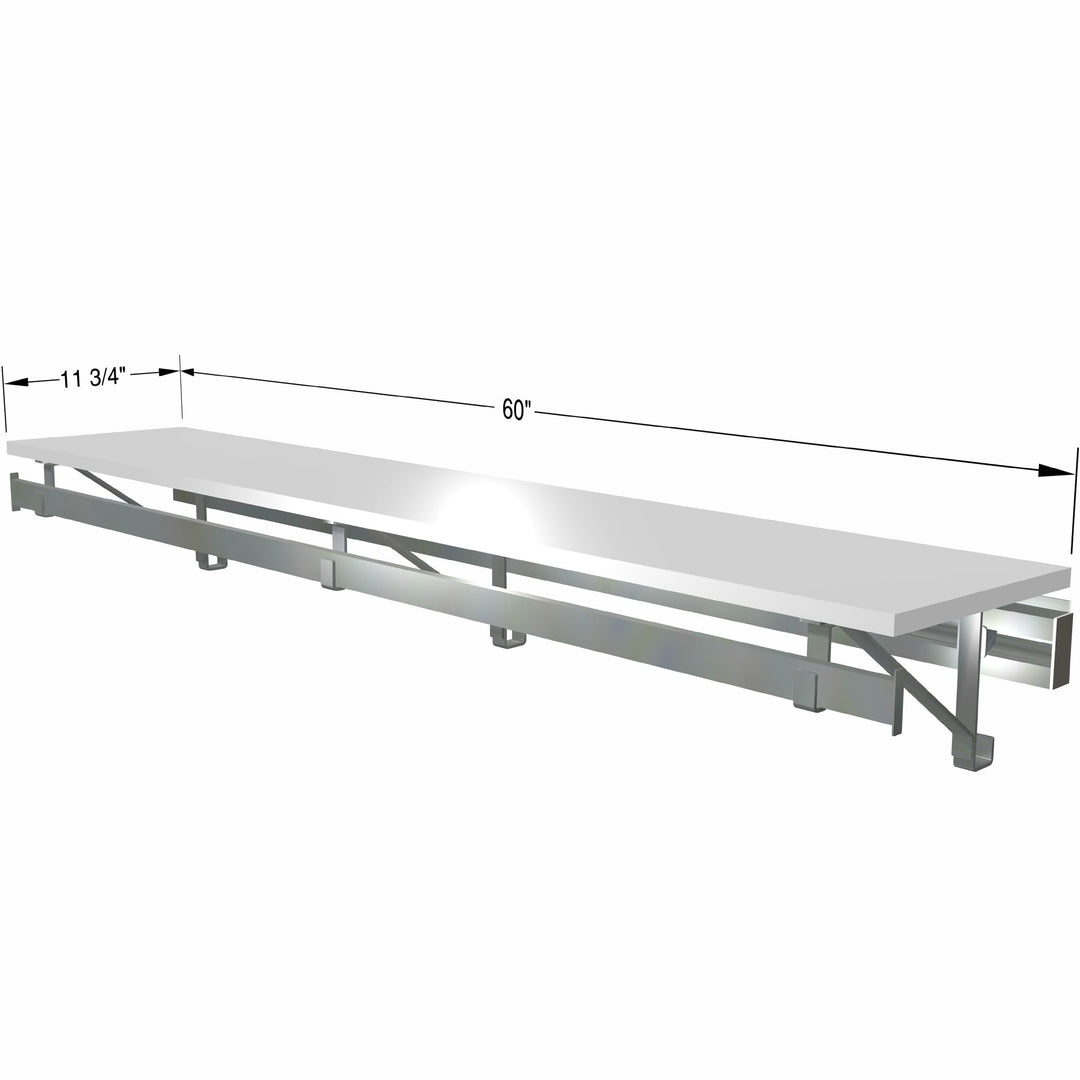 Arrange A Space Arrrange a Space RCMSY Best 52" Single Shelf/Hang Rod Kit