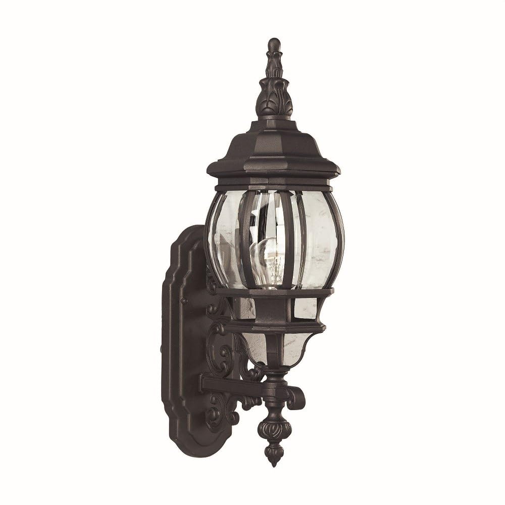 Forte Lighting 1701-01-04 Exterior Wall Light with Clear Beveled Glass Shades - Diamond Home USA