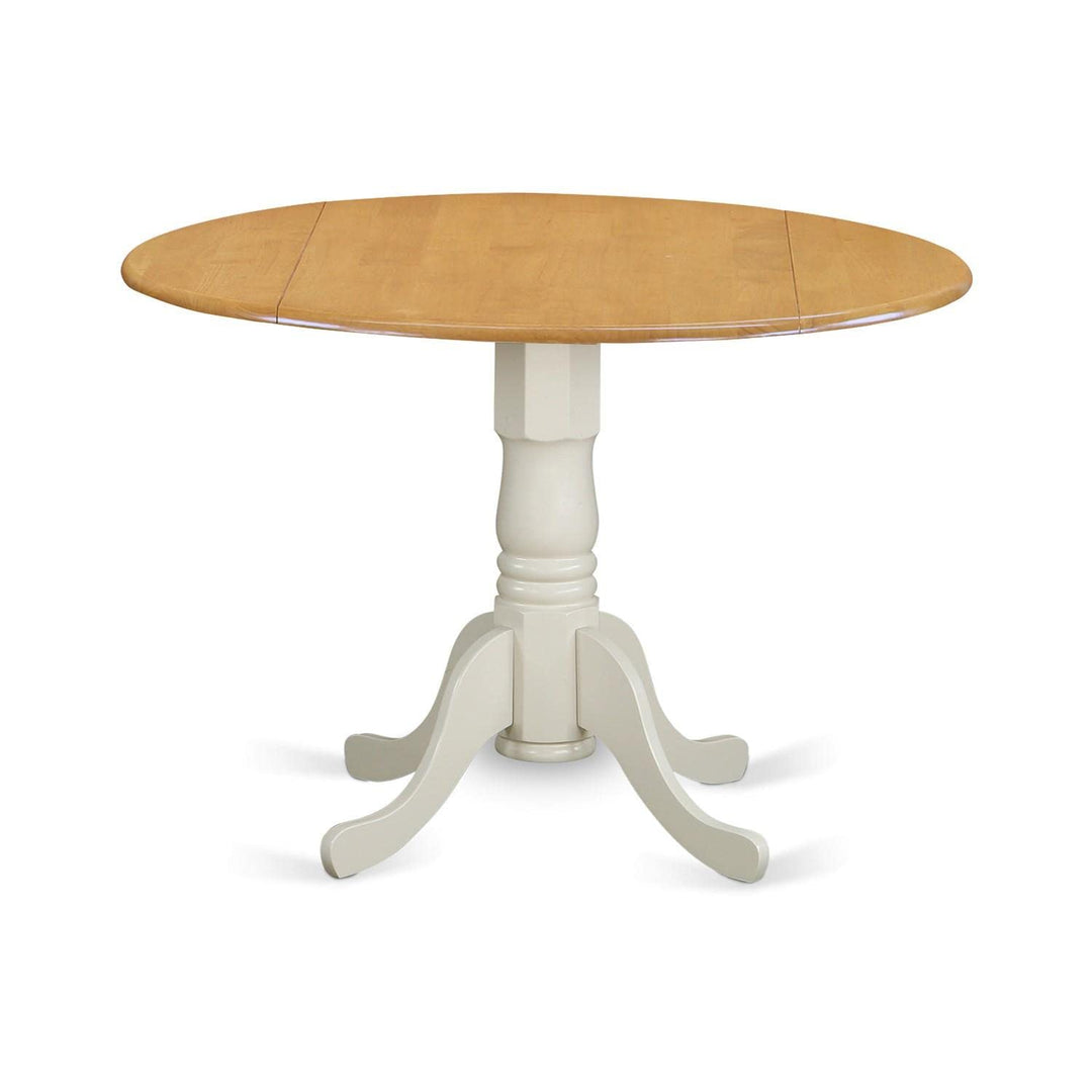 East West Furniture DLT-OLW-TP Dublin Modern Kitchen e - a Round Dining