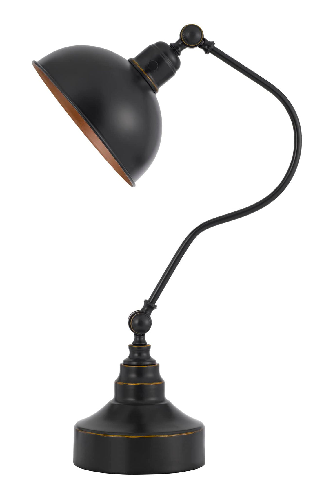 Cal Lighting BO-3025DK-AB Industrial Adjustable Metal Downbridge Desk Lamp - Diamond Home USA