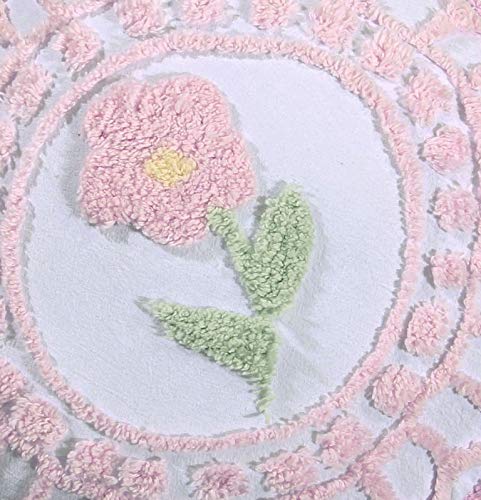 Better Trends Bloomfield Collection is Super Soft and Light Weight in Floral 15" Round - Rose - Diamond Home USA