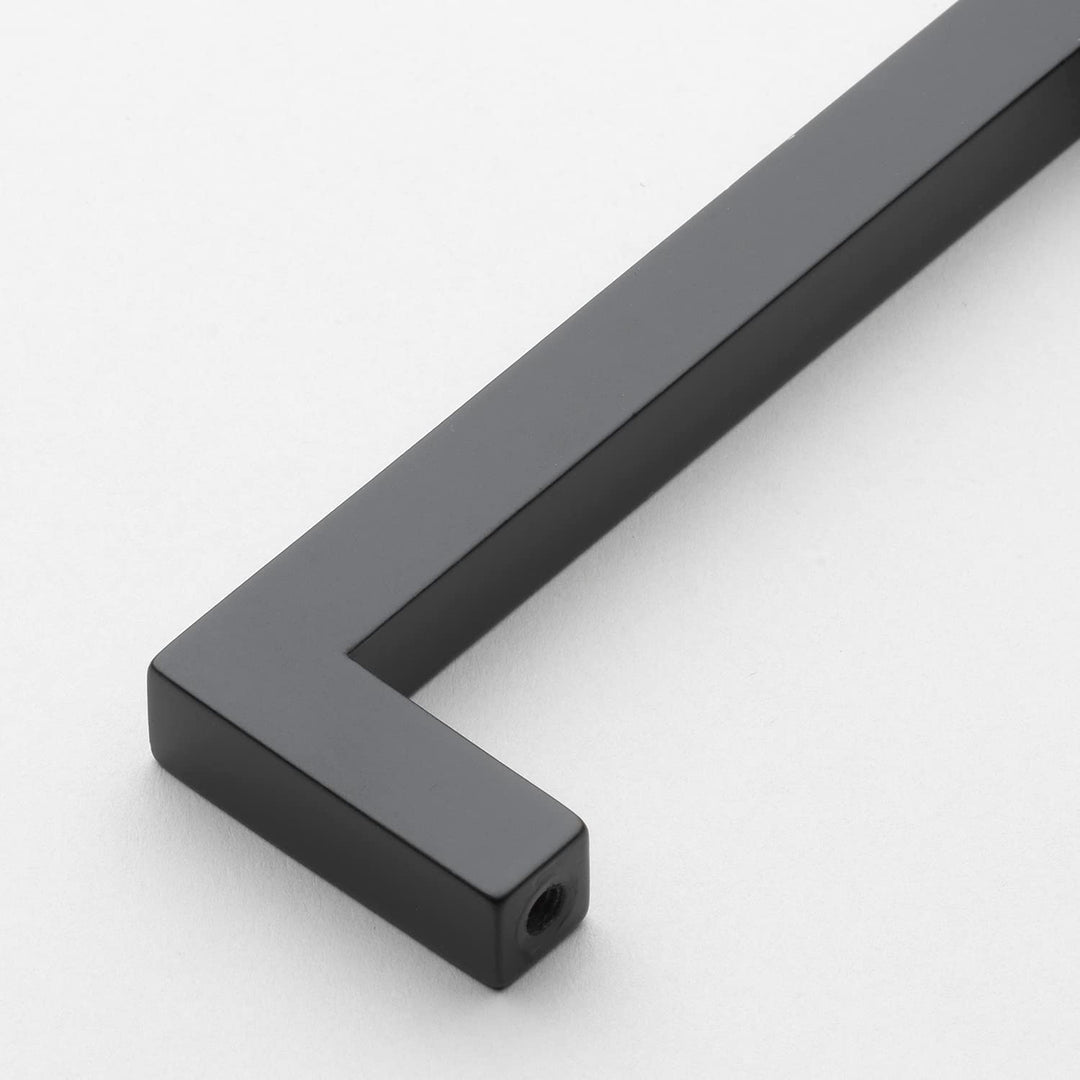 GlideRite 5-1/16" Center to Center Solid Square Cabinet Bar Pull Matte Black - Diamond Home USA