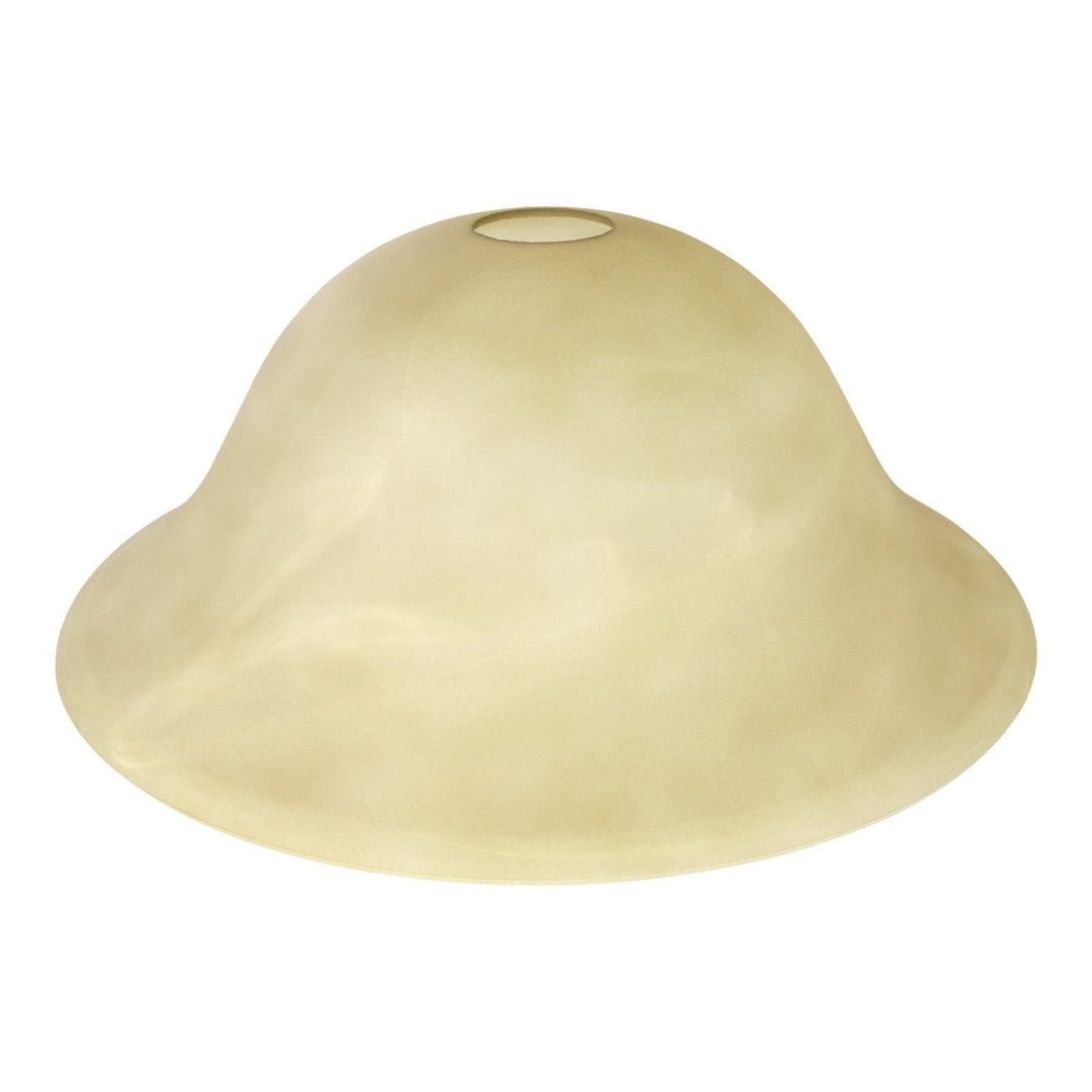 Marbleized Glass Shade Replacement For Floor Lamp (Amber) Measures: L: In. X - Diamond Home USA