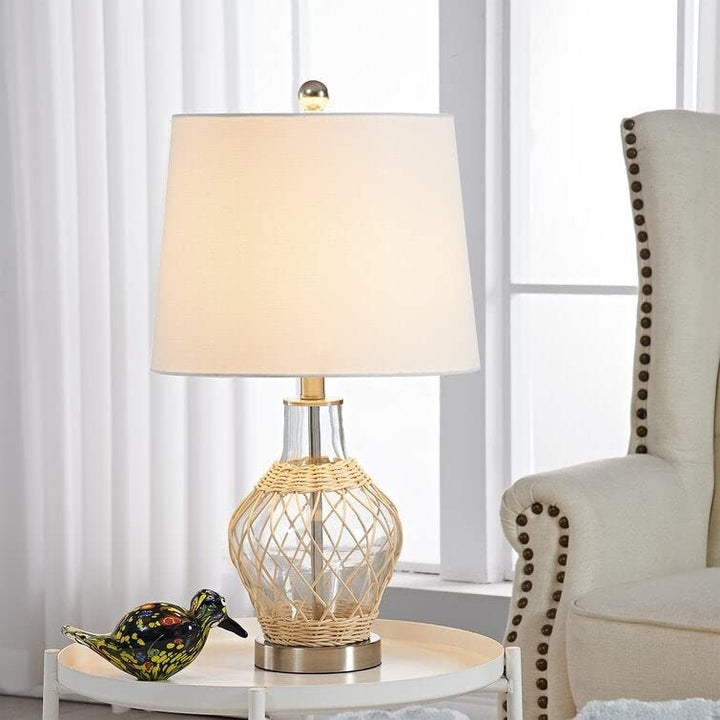 22'' Glass Table Lamp Clear Bohemian Eclectic Modern Contemporary Traditional - Diamond Home USA