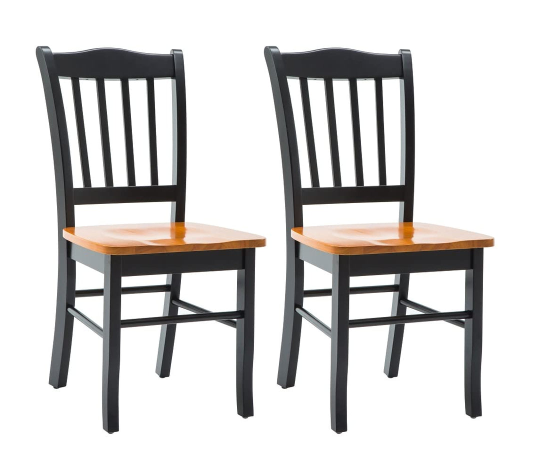 Boraam Shaker Chair Black/Oak Set of 2