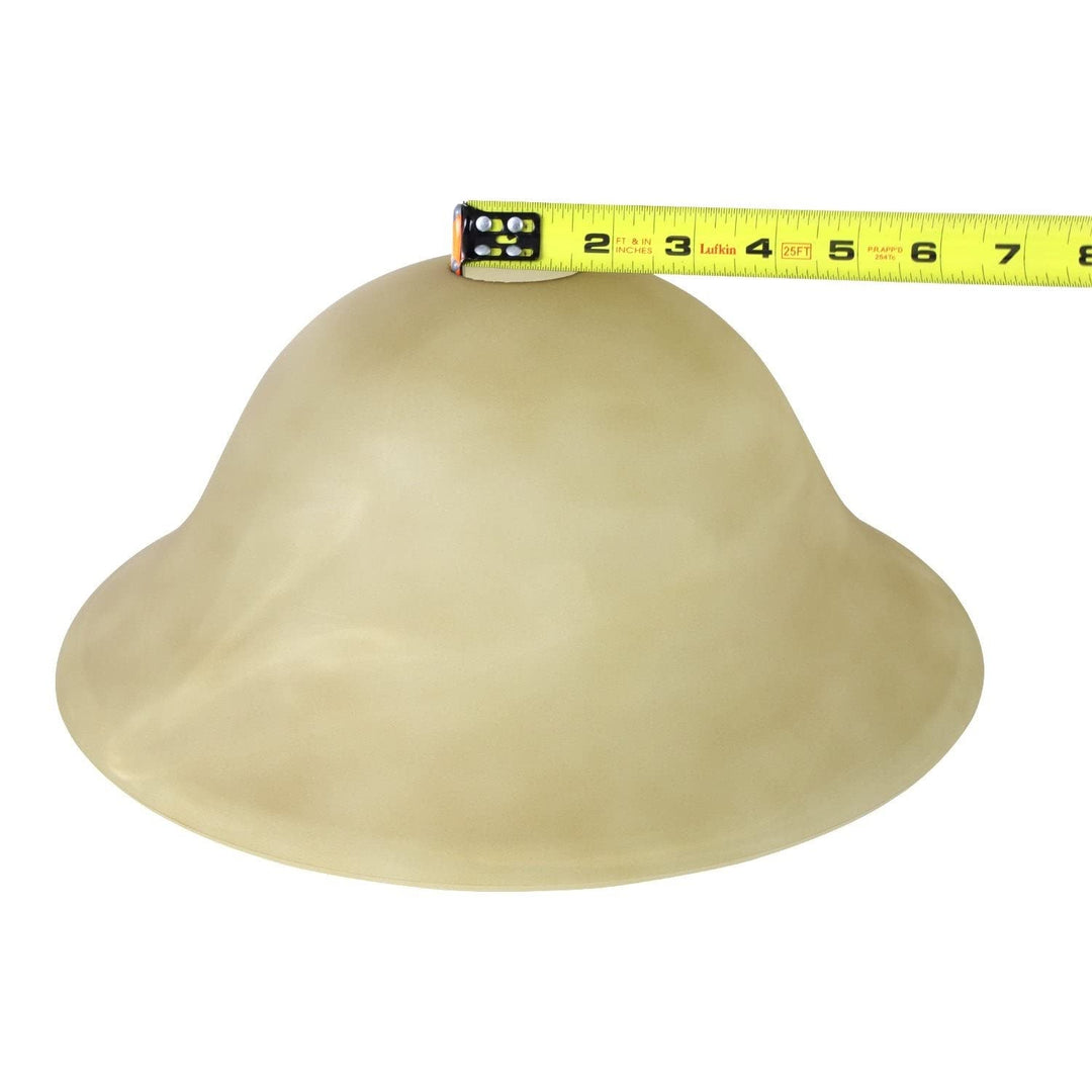 Marbleized Glass Shade Replacement For Floor Lamp (Amber) Measures: L: In. X - Diamond Home USA