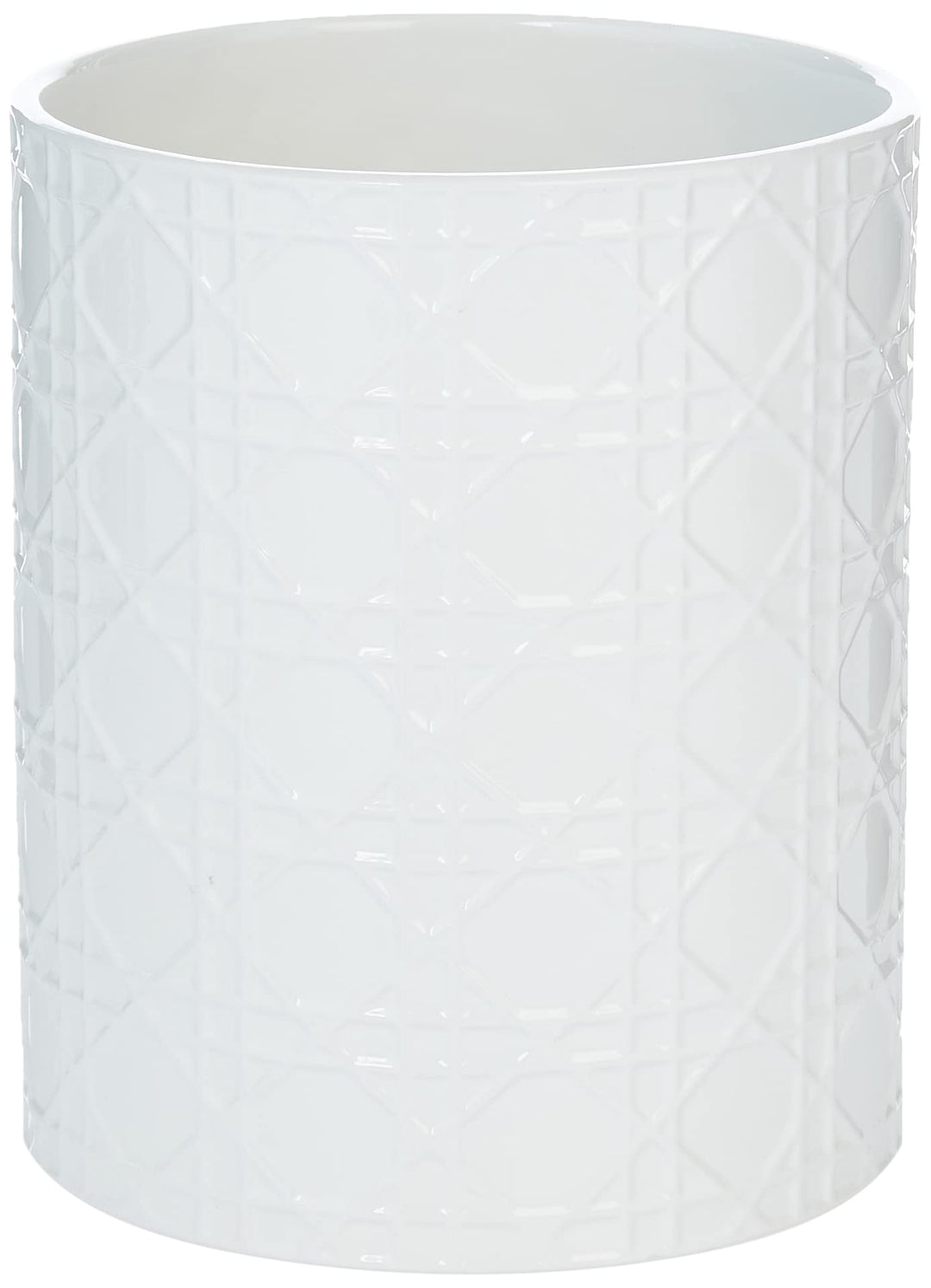 Kassatex ARN-WB Rattan Wastebin White White Waste Basket