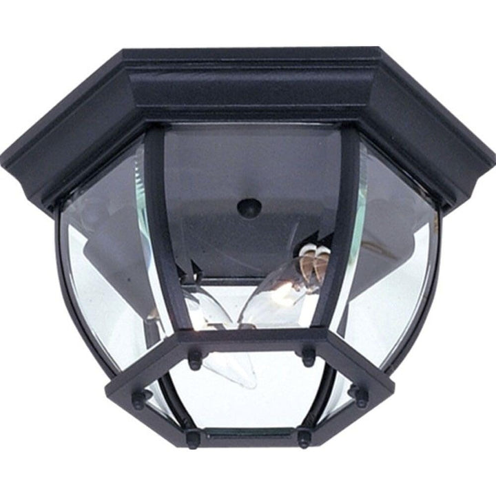 Artcraft Lighting Classico Outdoor Hexagonal Ceiling Mount Black - Diamond Home USA