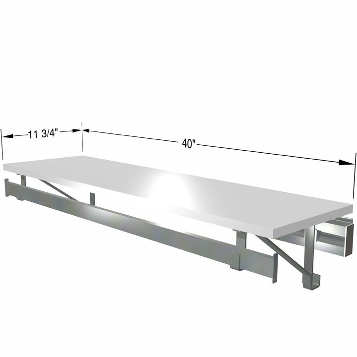 Arrange A Space Arrrange a Space RCMSY Best 52" Single Shelf/Hang Rod Kit