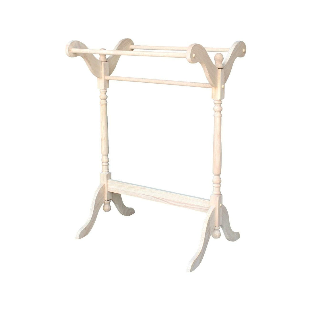 Concepts Unfinished Parawood Quilt Rack Casual Traditional Wood