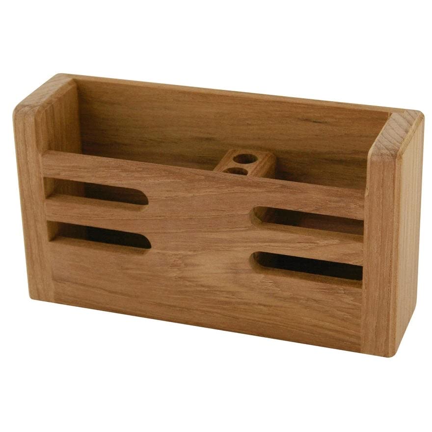 Teak Mobile Device More Rack 7" W X 4" H 2" D Brown - Diamond Home USA