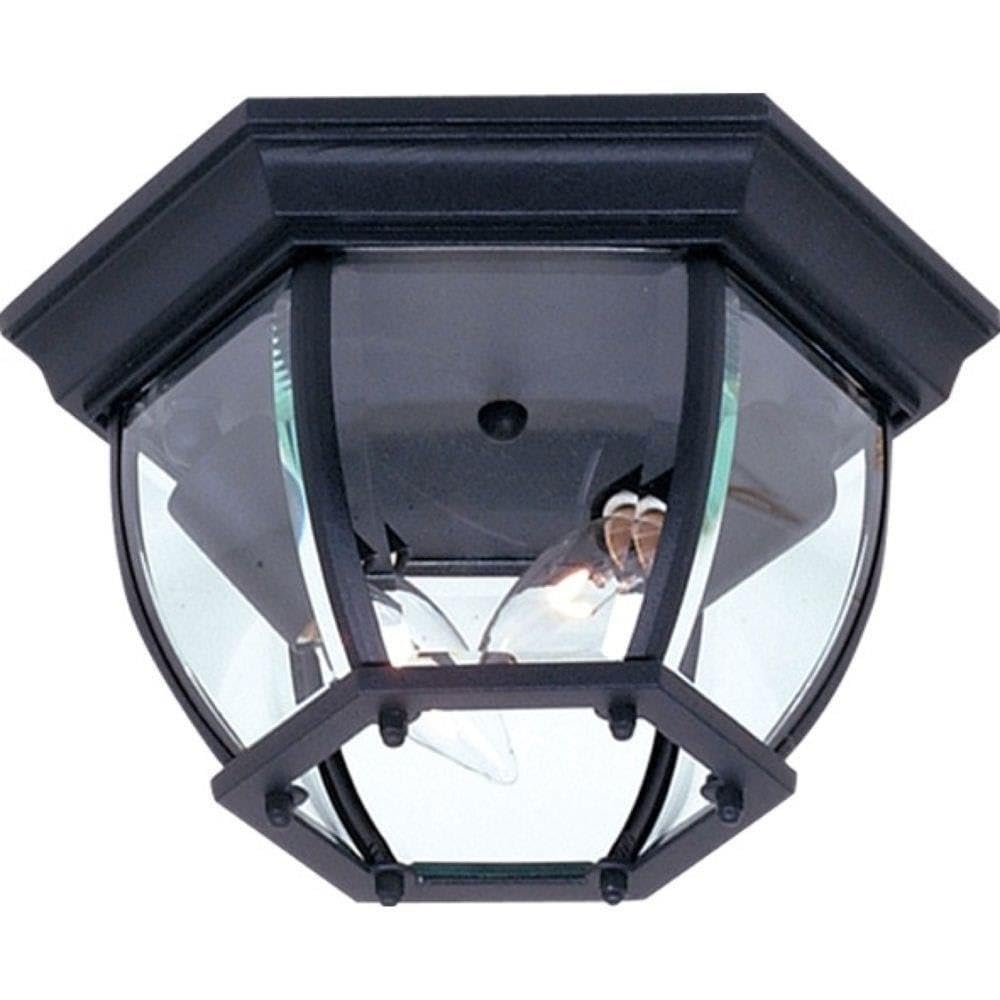 Artcraft Lighting Classico Outdoor Hexagonal Ceiling Mount Black