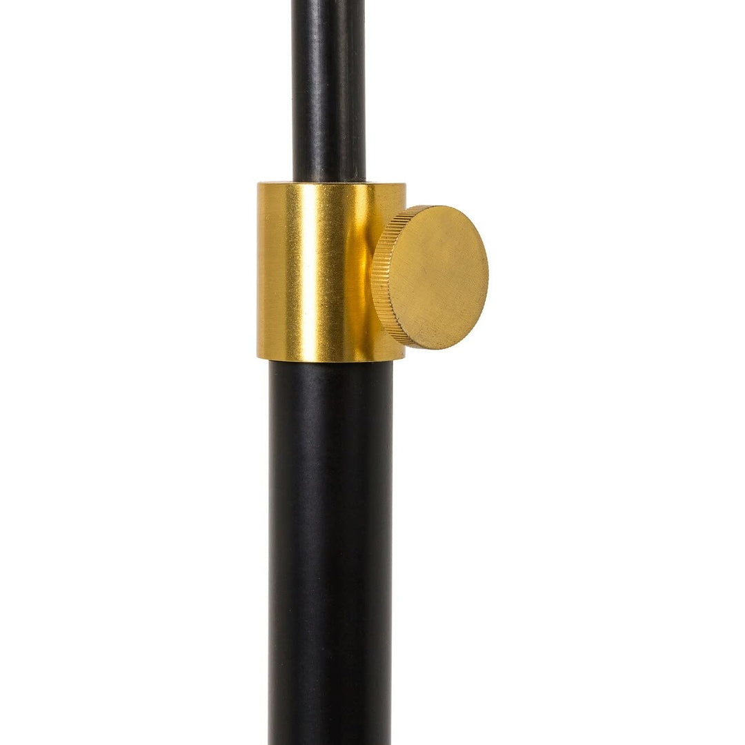 Black and Gold Modern Floor Lamp 62" h X 23" w 17" d White Contemporary - Diamond Home USA