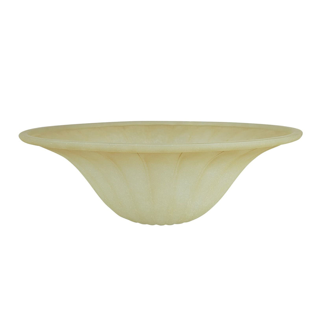 Amber Replacement Glass Shade 6" High X 18" Diameter Yellow Transitional - Diamond Home USA