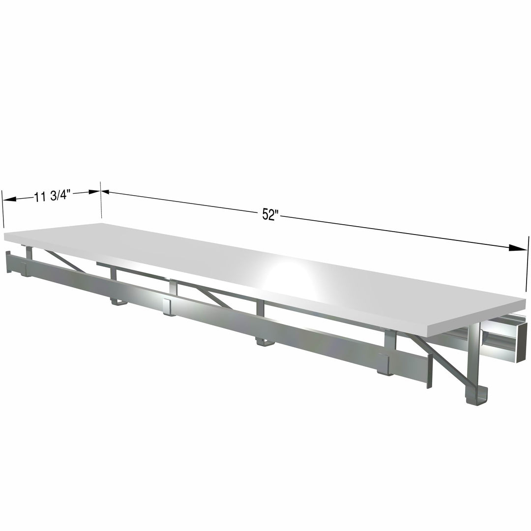 Arrange A Space Arrrange a Space RCMSY Best 52" Single Shelf/Hang Rod Kit