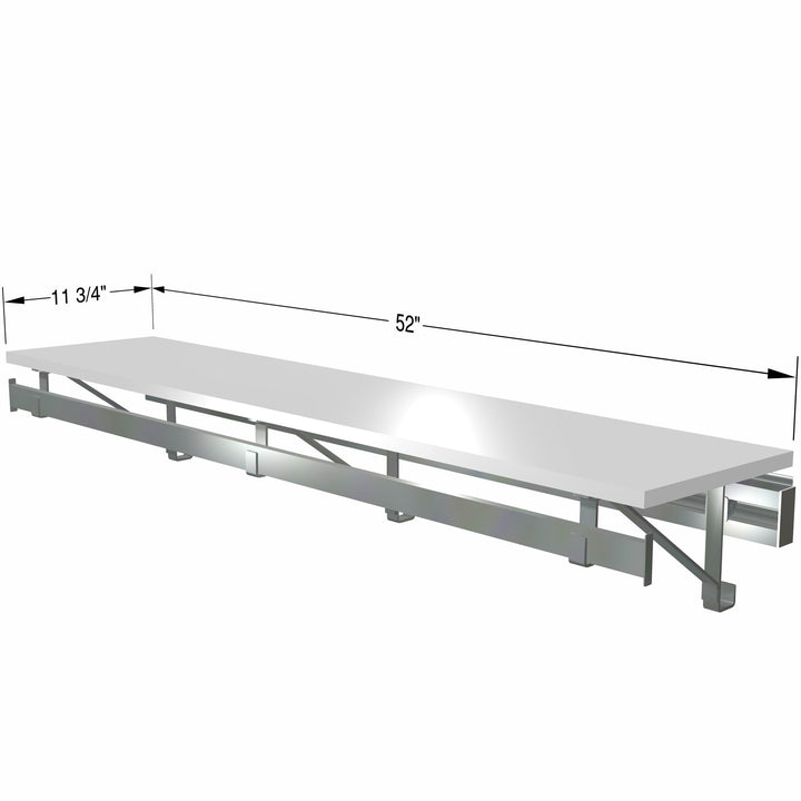 Arrange A Space Arrrange a Space RCMSY Best 52" Single Shelf/Hang Rod Kit