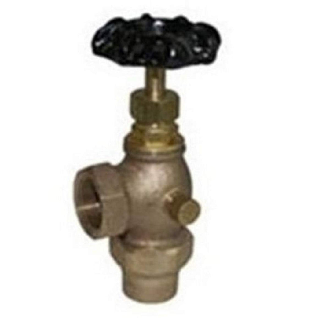 Legend Valve 111-115NL No Lead T-442 Bronze Angle Meter Valve with Waste 1"