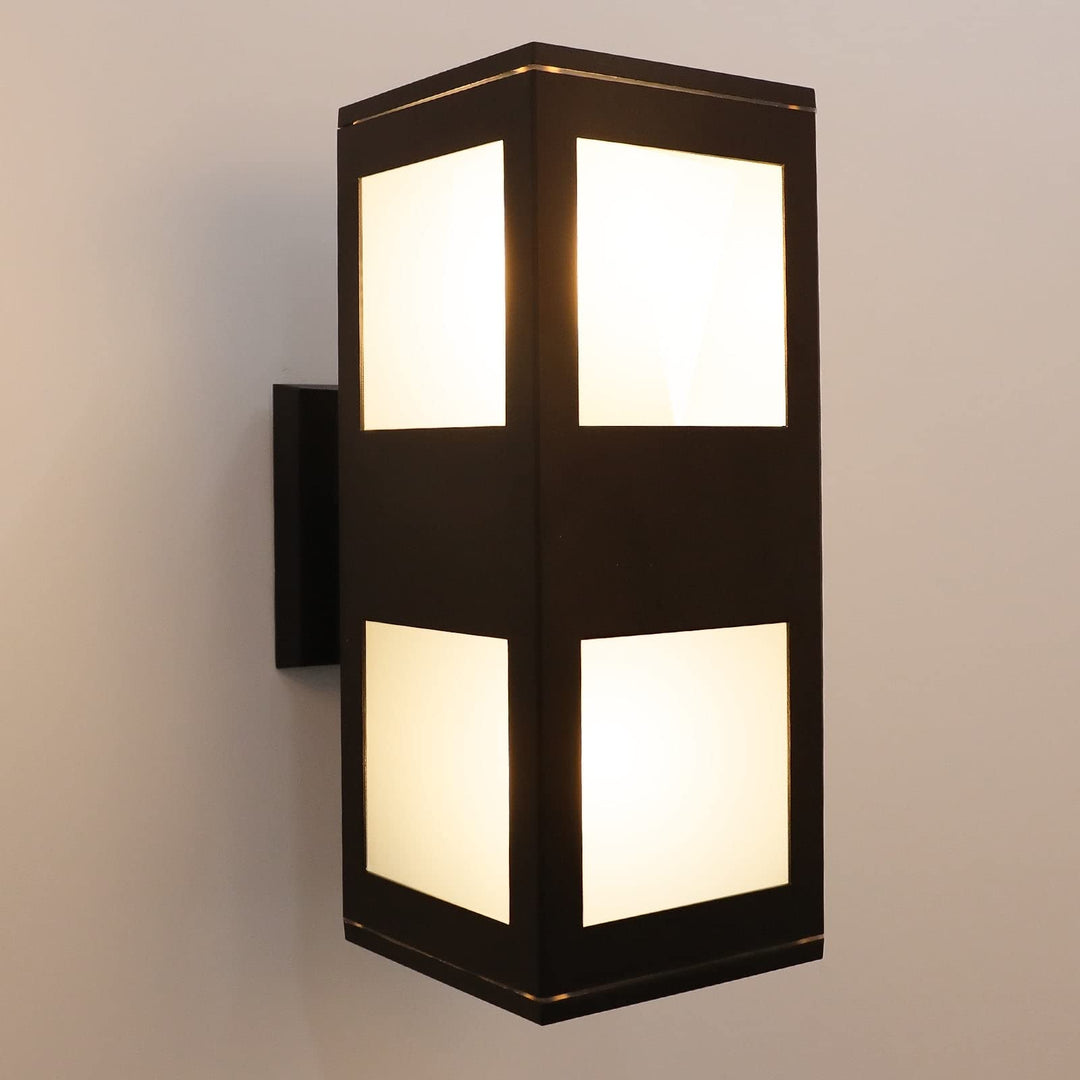 Waterproof Outdoor Wall Lantern Square Up Down Led Porch Sconce - Diamond Home USA