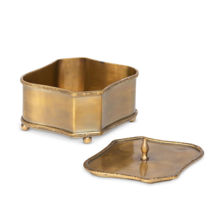 Park Hill Collection EAV16001 Brass Escritoire Boxes Set of 3 - Diamond Home USA
