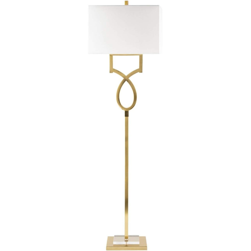 Gold Glam 61-inch Floor Lamp - 61" h X 17" w 11" d Modern Contemporary Bulbs - Diamond Home USA