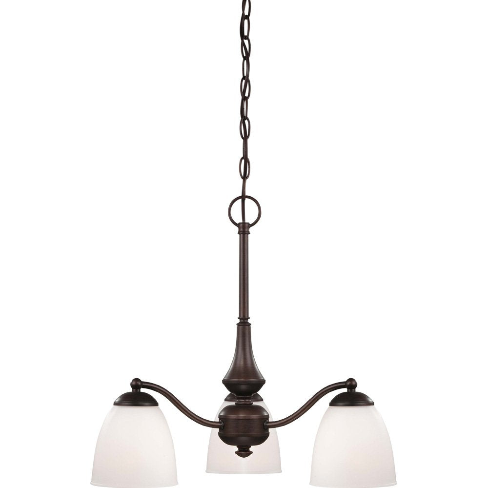 Nuvo Lighting 60/5142 Patton Three Light Chandelier-Arms Down 60 Watt A19 Max.