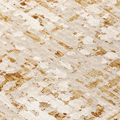 Addison Rugs Bravado ABV35 Caramel Washable 9' x 12' Indoor Outdoor Area Rug - Diamond Home USA