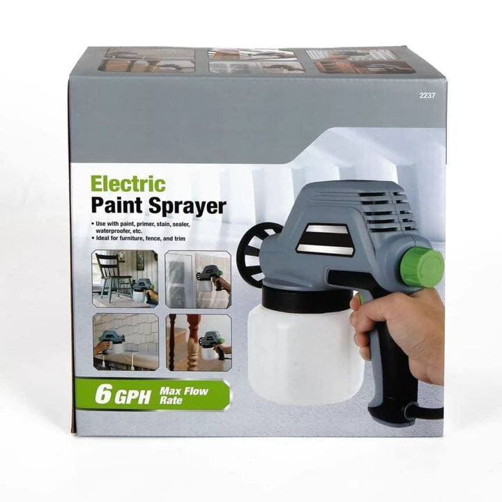 6gph Electric Paint Sprayer with 0.8mm Nozzle Grey Assembly Hardware