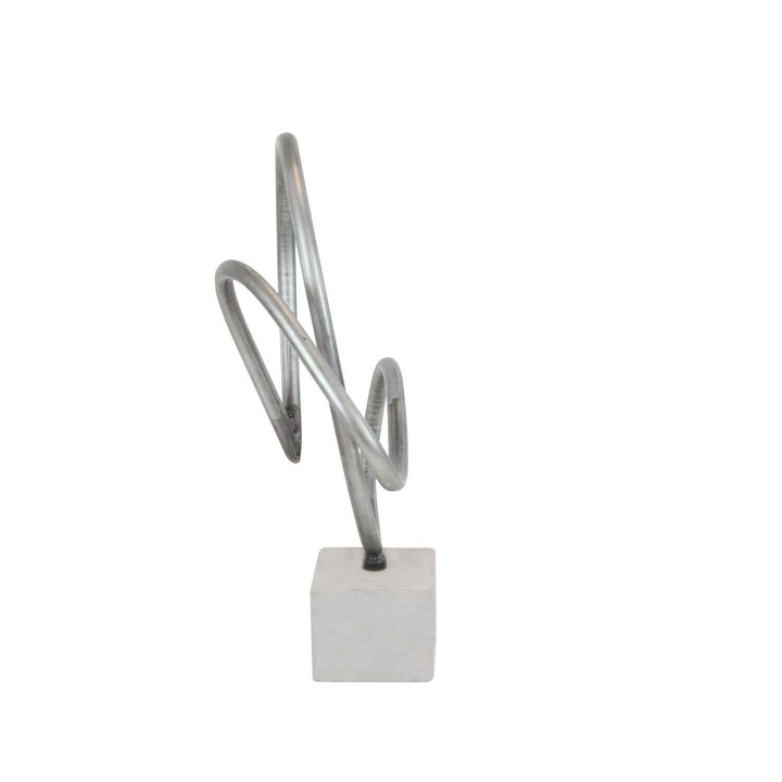 Metal Cement Sculpture Grey Iron - Diamond Home USA