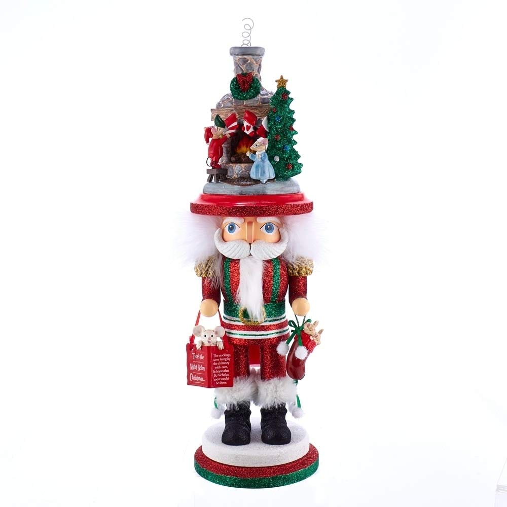 17.5-inch Hollywood Stockings On Fireplace Nutcracker