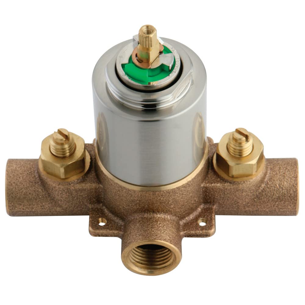 Kingston Brass KB3638V Pressure Balanced Tub and Shower Valve Brushed Nickel