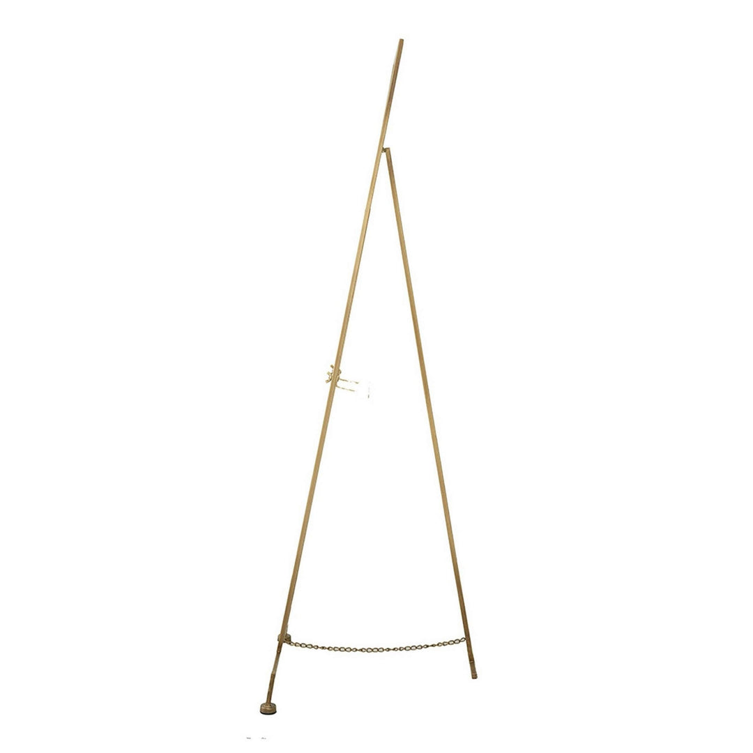 70 Inch Easel Stand Gold Iron Frame Free Standing Large Modern Contemporary - Diamond Home USA