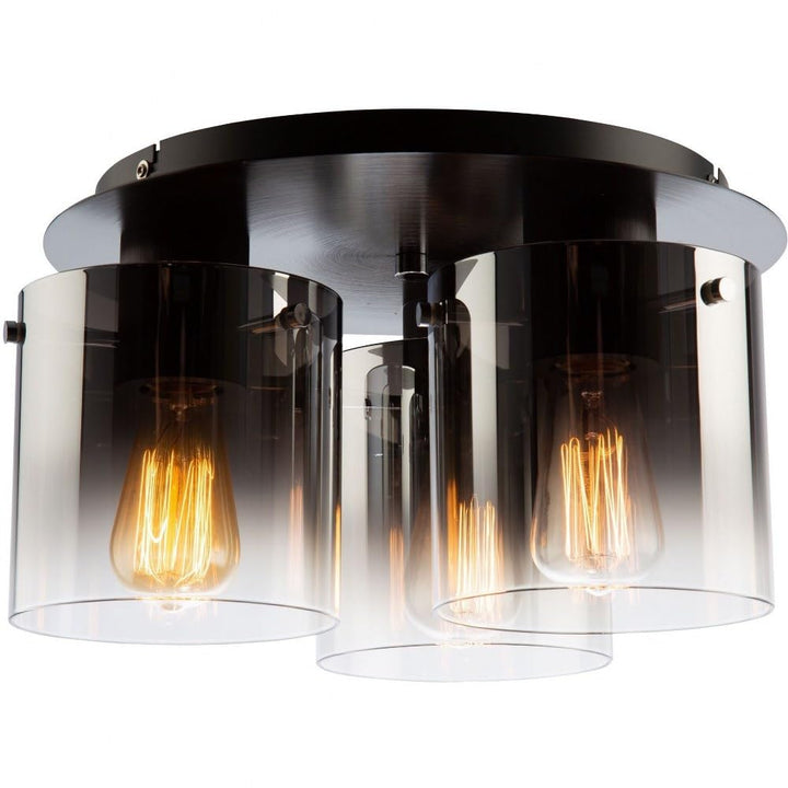 Artcraft AC11524SM Transtonal Three Lght Flush Mount from Henley collecton - Diamond Home USA