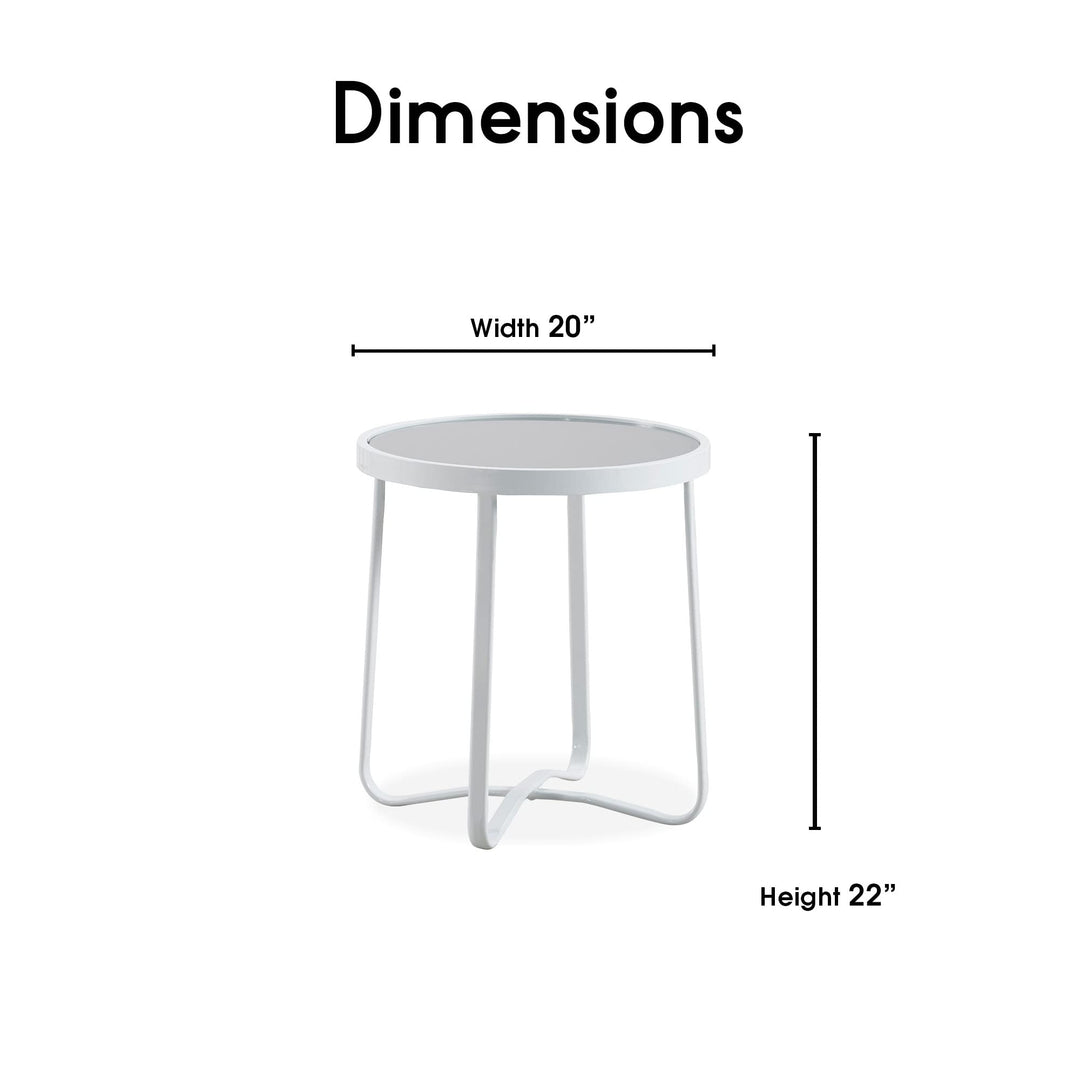 Elle Dec Modern Mirabelle Outdo Patio Modular Furniture Collection White - Diamond Home USA