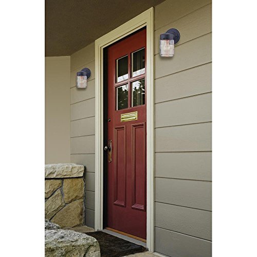 Westinghouse 6688200 One-Light Outdoor Jelly Jar Wall Fixture Oil Rubbed - Diamond Home USA